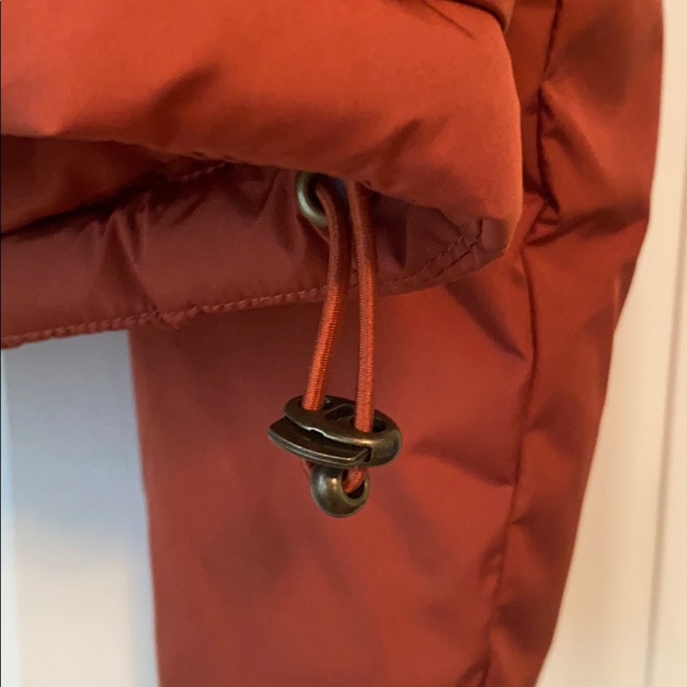 Terracotta color puffer jacket - Picture 3 of 5